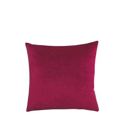 Shada Burgundy Red / 45x45cm MACT Velvet Throw Pillow Cover 55x55/60x60cm - Soft Solid Square Cushion Case for Home, Sofa & Car