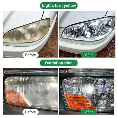 Shada Car Headlight Restoration Kit - Scratch Remover & Oxidation Cleaner with Polishing Liquid