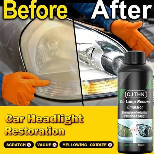 Shada Car Headlight Restoration Kit - Scratch Remover & Oxidation Cleaner with Polishing Liquid