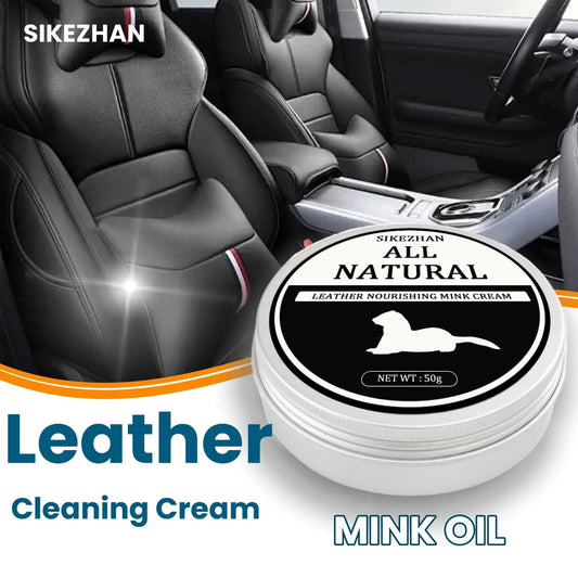 Shada Car Leather Cleaning cream Seat Maintenance Care Oil Leather Restoration Mink Oil Cream Leather Sofa car Interior Polishing