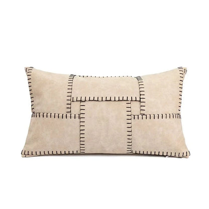 Shada Color 1 (30x50cm) Brown Patchwork Throw Pillow Cover - 30X50/45X45CM Modern Minimalist Decorative Cushion Cover