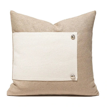 Shada Color 11 (45x45cm) Brown Patchwork Throw Pillow Cover - 30X50/45X45CM Modern Minimalist Decorative Cushion Cover