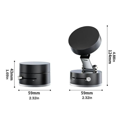 Shada Double-Sided Suction Cup Magnetic Phone Holder - Foldable, Multi-Functional Design with Strong Grip