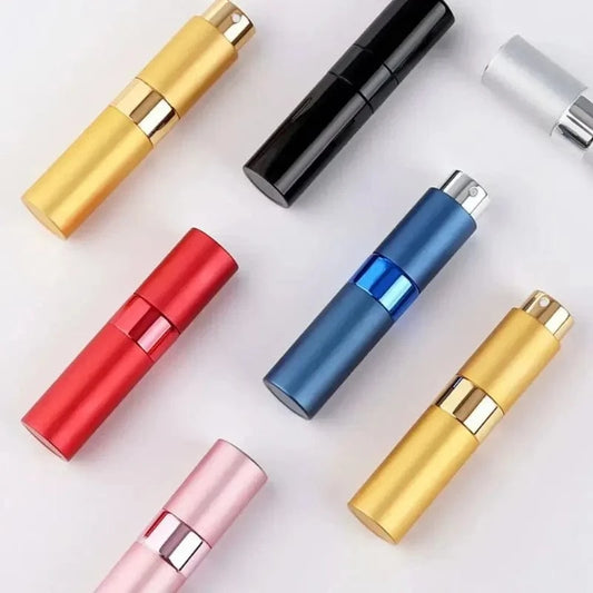Shada High-End Portable Mini Travel Perfume Bottle - Refillable Aluminum Sample Container