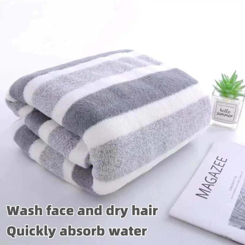 Shada Large Absorbent Microfiber Bath Towels for Couples - Soft, Comfortable, Machine Washable