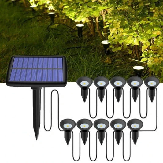 Shada Outdoor Solar Lights Pathway Patio Lawn Ground Lamp IP65 Waterproof Landscape Spotlights Garden Decoration Outdoor Lights