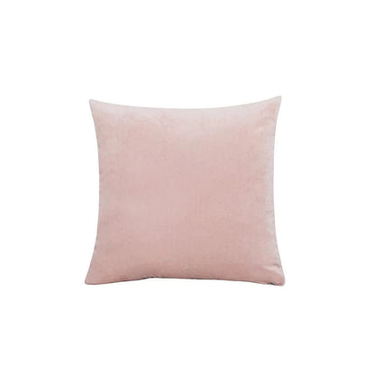 Shada Pink / 60x60cm MACT Velvet Throw Pillow Cover 55x55/60x60cm - Soft Solid Square Cushion Case for Home, Sofa & Car