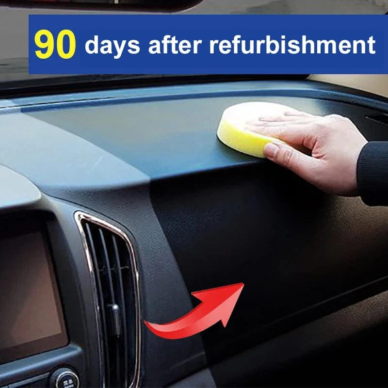 Shada Plastic Restorer Back To Black Gloss - Auto Polish & Repair Coating for Leather and Upholstery