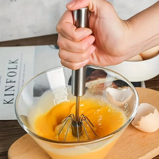 Shada Premium Stainless Steel Egg Beater | Manual Mixer for Effortless Baking