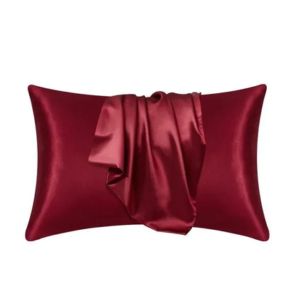 Shada Red / 50cmx66cm 100% Natural Mulberry Silk Pillow Case Real Silk Protect Hair Skin Pillowcase Any Size Customized Bedding Pillow Cases Cover
