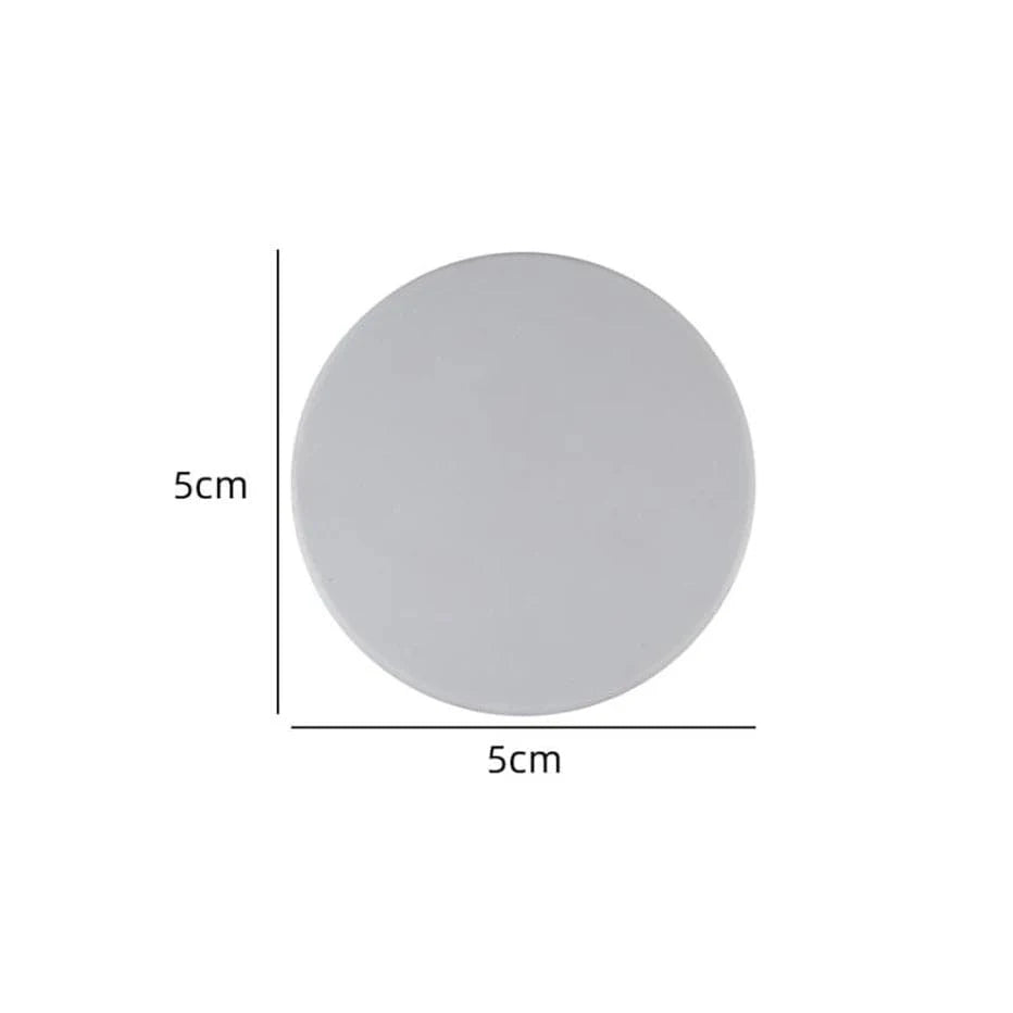 Shada Round-grey Silicone Door Stopper Bumpers - Self-Adhesive Round & Square Wall Protectors for Handles