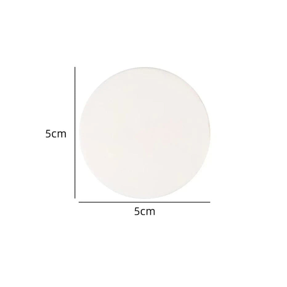 Shada Round-white Silicone Door Stopper Bumpers - Self-Adhesive Round & Square Wall Protectors for Handles