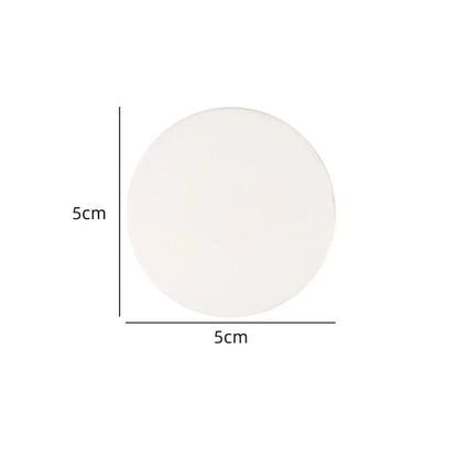 Shada Round-white Silicone Door Stopper Bumpers - Self-Adhesive Round & Square Wall Protectors for Handles