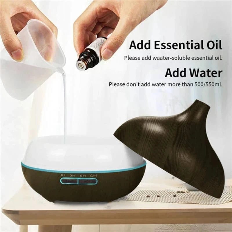 Shada Shada Aroma Diffuser 7 Color LED Lights Ultrasonic Essential Oil Diffuser with Remote Control