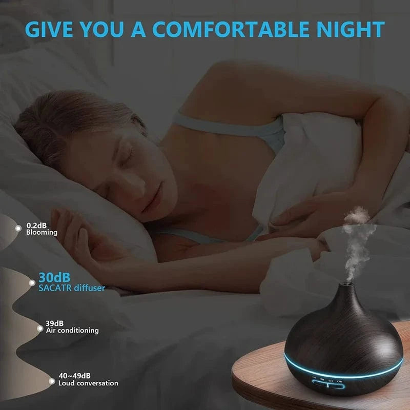 Shada Shada Aroma Diffuser 7 Color LED Lights Ultrasonic Essential Oil Diffuser with Remote Control