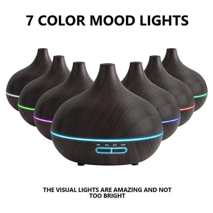 Shada Shada Aroma Diffuser 7 Color LED Lights Ultrasonic Essential Oil Diffuser with Remote Control