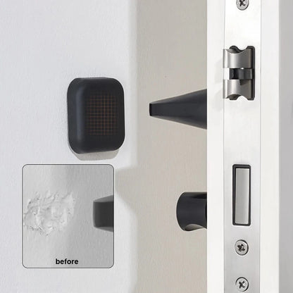 Shada Silicone Door Stopper Bumpers - Self-Adhesive Round & Square Wall Protectors for Handles