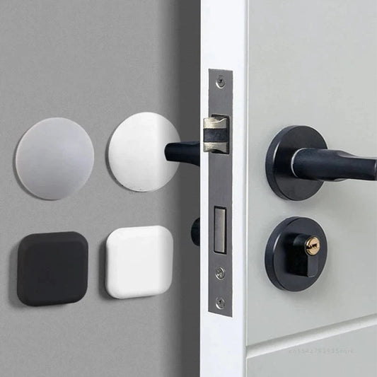 Shada Silicone Door Stopper Bumpers - Self-Adhesive Round & Square Wall Protectors for Handles