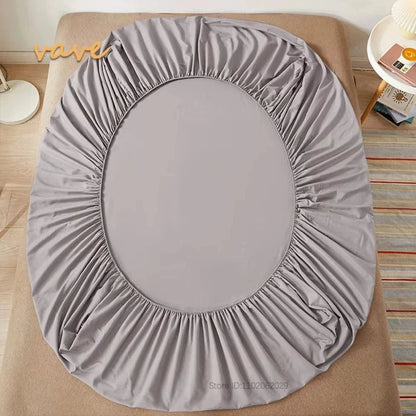 Shada Silver grey / 100x200cmx10cm 100% Cotton Fitted Sheets | Deep Pocket All Sizes | Mattress Protector