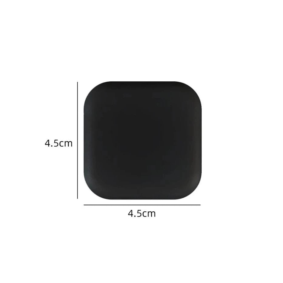 Shada Square-black Silicone Door Stopper Bumpers - Self-Adhesive Round & Square Wall Protectors for Handles