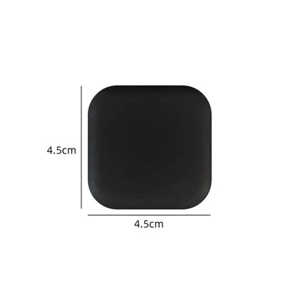 Shada Square-black Silicone Door Stopper Bumpers - Self-Adhesive Round & Square Wall Protectors for Handles