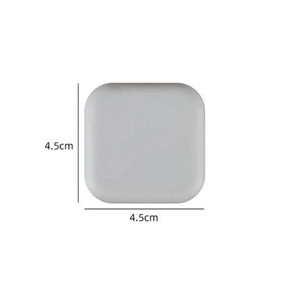 Shada Square-grey Silicone Door Stopper Bumpers - Self-Adhesive Round & Square Wall Protectors for Handles