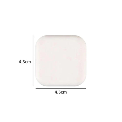 Shada Square-white Silicone Door Stopper Bumpers - Self-Adhesive Round & Square Wall Protectors for Handles