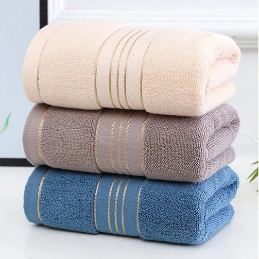Shada Thickened 100% Cotton Towel Set of 2 - Soft, Quick Absorbent, Quick Dry Design