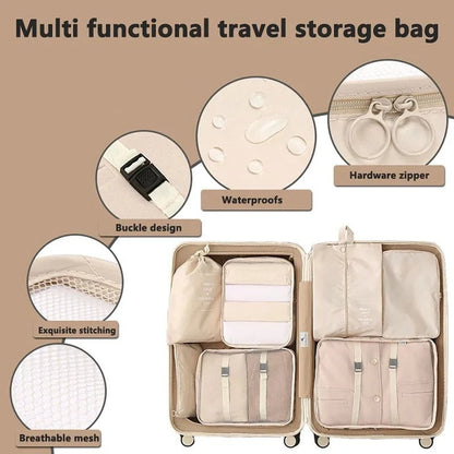 Shada Travel Set Storage Bags Clothes Digital Toiletries Shoes Organizer bag Student Dormitories Clothing Sorting Bags Packing Cubes