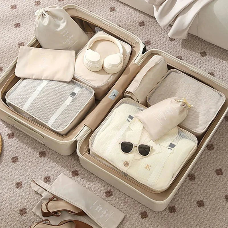 Shada Travel Set Storage Bags Clothes Digital Toiletries Shoes Organizer bag Student Dormitories Clothing Sorting Bags Packing Cubes