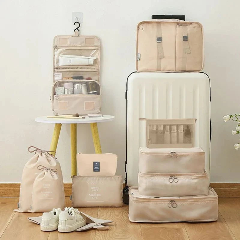 Shada Travel Set Storage Bags Clothes Digital Toiletries Shoes Organizer bag Student Dormitories Clothing Sorting Bags Packing Cubes