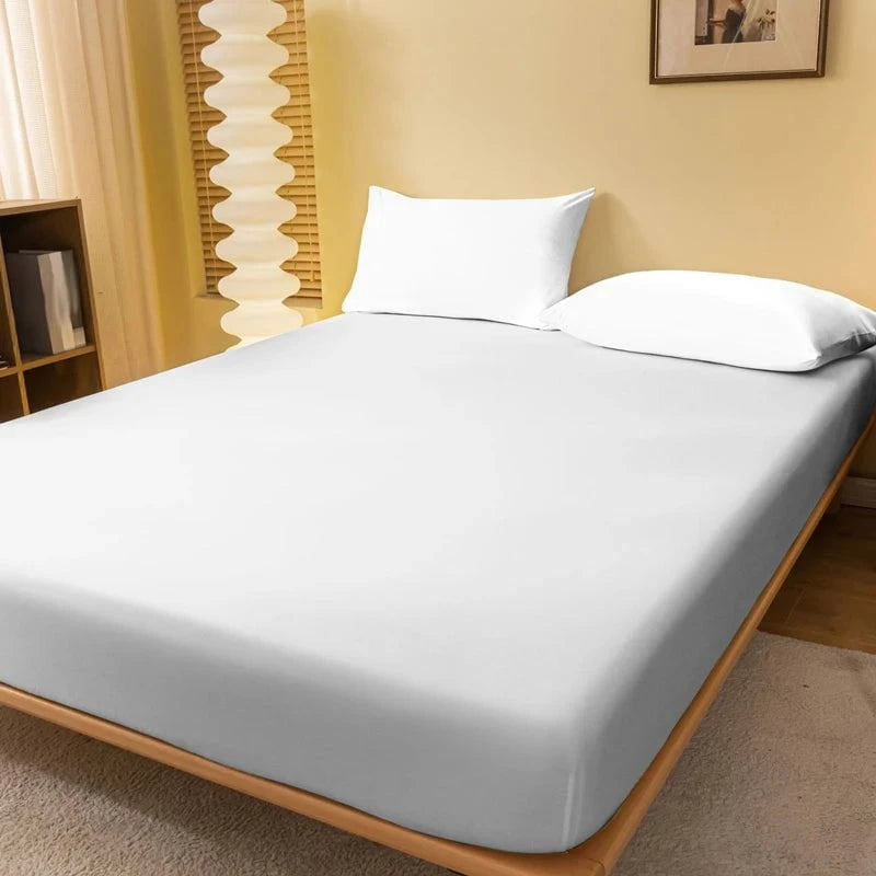 Shada Whitening / 200x220cm 1 piece of solid color matte bed sheet, solid color bed cover for bedroom, bedding (excluding pillowcases)