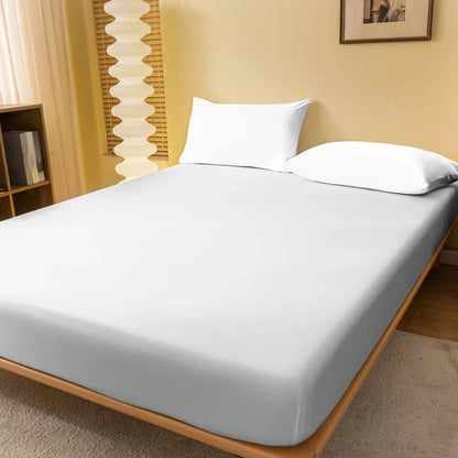 Shada Whitening / 200x220cm 1 piece of solid color matte bed sheet, solid color bed cover for bedroom, bedding (excluding pillowcases)